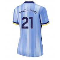 Maglia Calcio Tottenham Hotspur Dejan Kulusevski #21 Seconda Divisa Donna 2024-25 Manica Corta